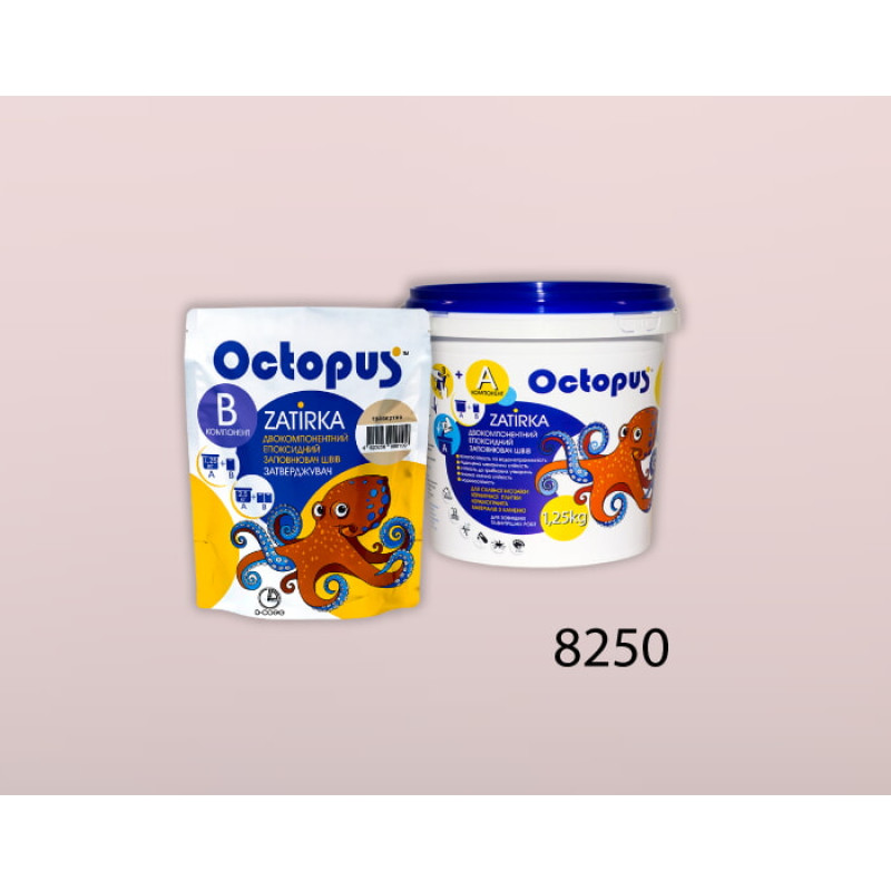 Епоксидна двокомпонентна  фуга Octopus Zatirka колір 8250 1,25 кг (8250-1)