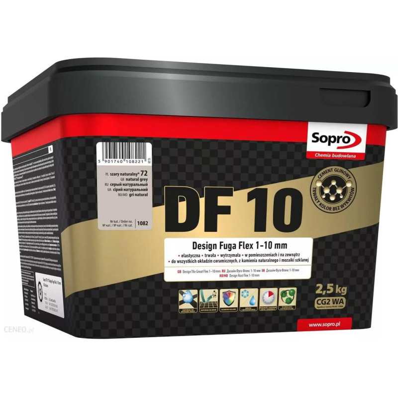 Фуга для швів Sopro DF 10 1082 натуральний-серий №72 2,5 кг (1082/2,5)
