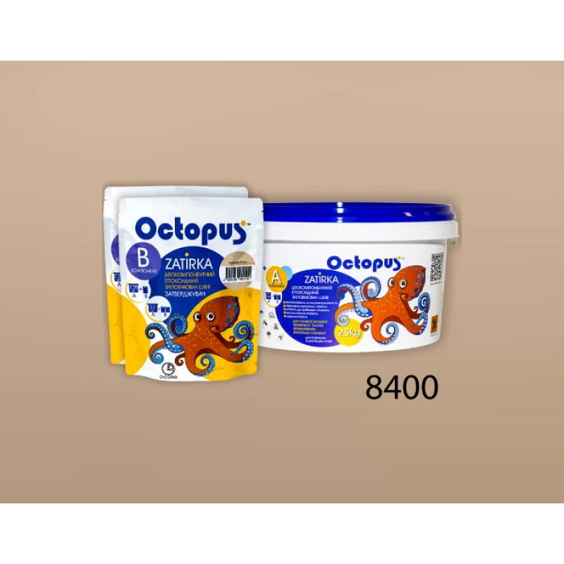 Епоксидна двокомпонентна  фуга Octopus Zatirka колір 8400 2,5 кг (8400-2)