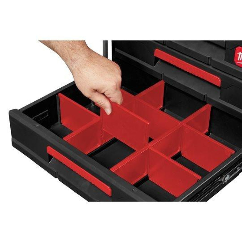 Ящик для інструментів з 3 висувними відсіками MILWAUKEE PACKOUT DRAWER BOX (4932472130)