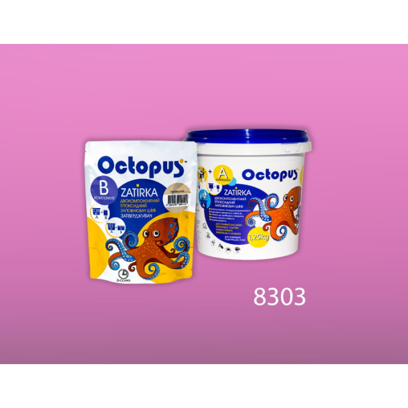 Эпоксидная двухкомпонентная затирка Octopus Zatirka цвет 8303 1,25 кг (8303-1)