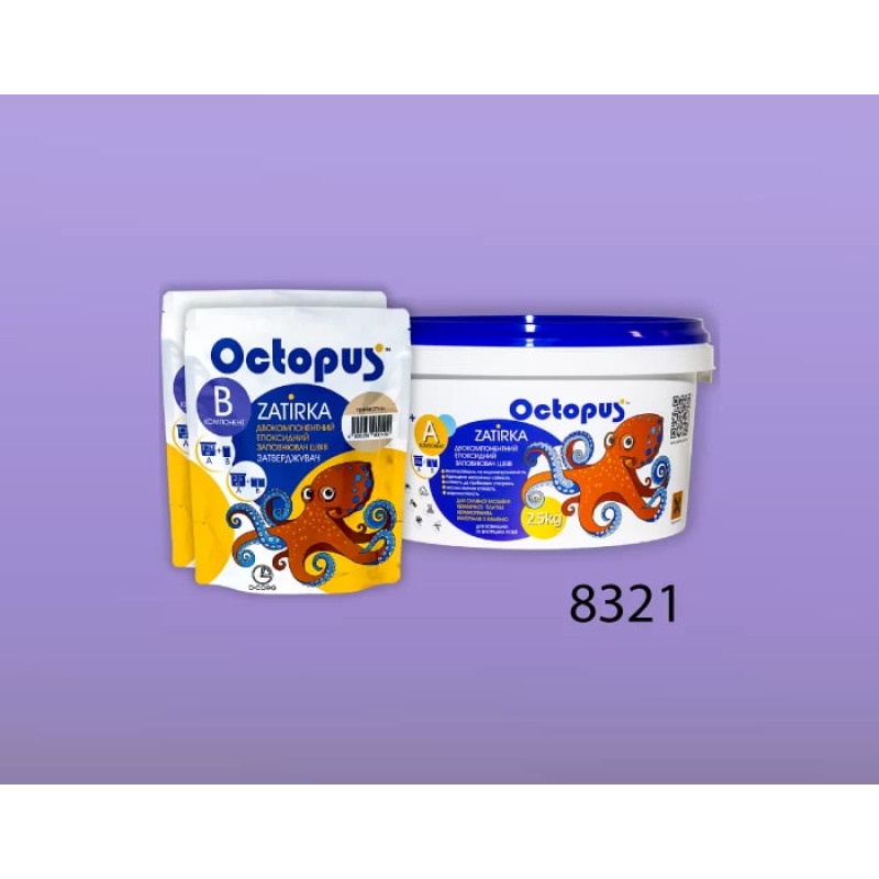 Епоксидна двокомпонентна  фуга Octopus Zatirka колір 8321 2,5 кг (8321-2)