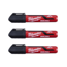 Маркер INKZALL Black Chisel Tip НАБОР - 3 шт MILWAUKEE (4932471554)