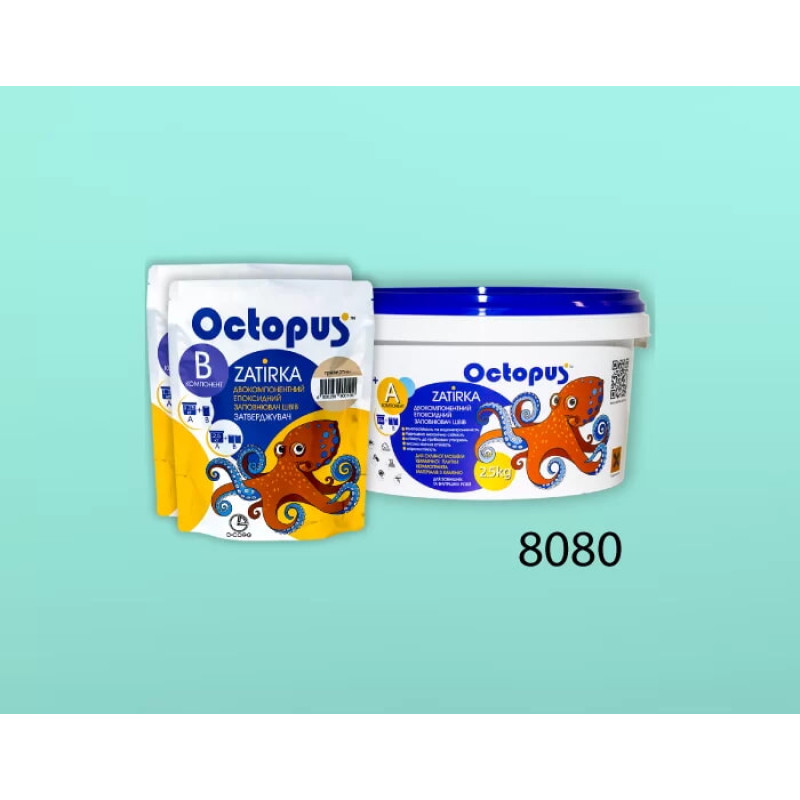 Эпоксидная двухкомпонентная затирка Octopus Zatirka цвет 8080 2,5 кг (8080-2)
