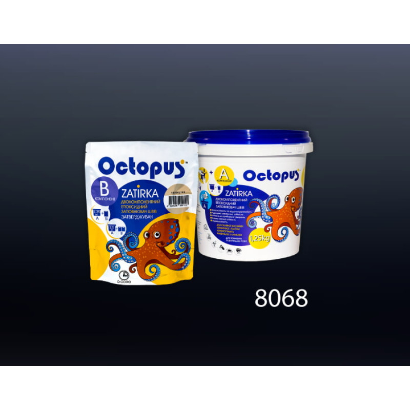 Епоксидна двокомпонентна  фуга Octopus Zatirka колір 8068 1,25 кг (8068-1)