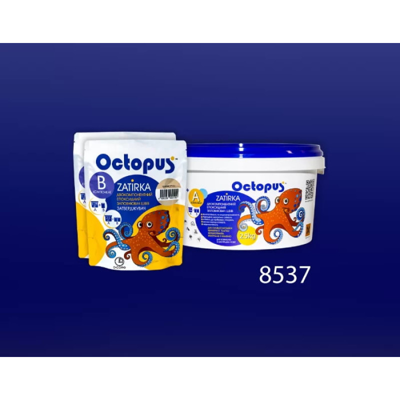 Эпоксидная двухкомпонентная затирка Octopus Zatirka цвет 8537 2,5 кг (8537-2)