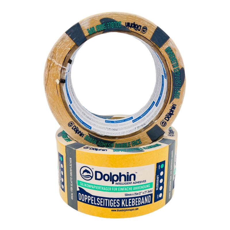 Скотч двухсторонний Blue Dolphin Tape полипропиленовый 50 мм х 25 м (04-3-03)