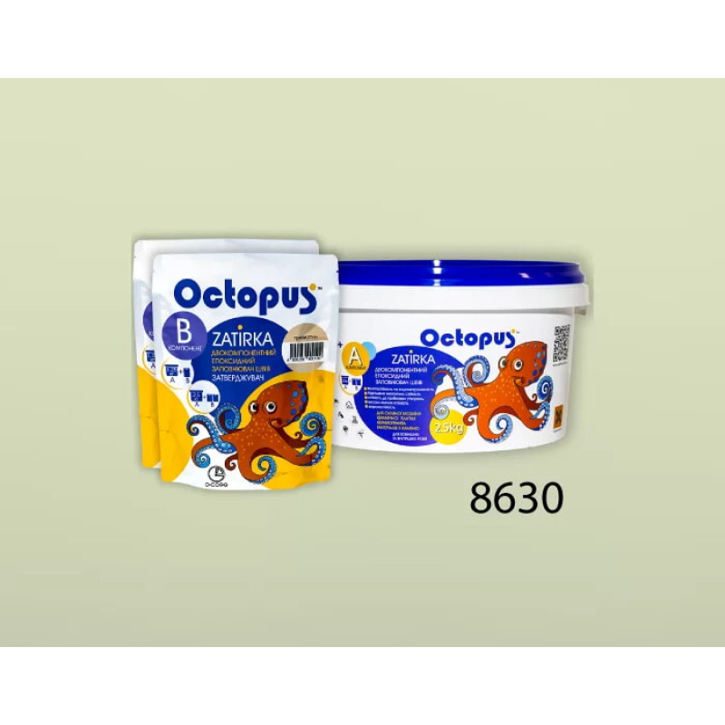 Эпоксидная двухкомпонентная затирка Octopus Zatirka цвет 8630 2,5 кг (8630-2)