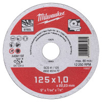 Диск отрезной по металлу SCS 41/125х1 MILWAUKEE (4932451477)