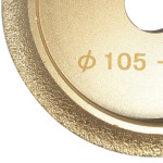 Диск алмазный SHIJING Ø 105х10х20 GW-R для закругления кромки (11115528010-1) – Фото №4
