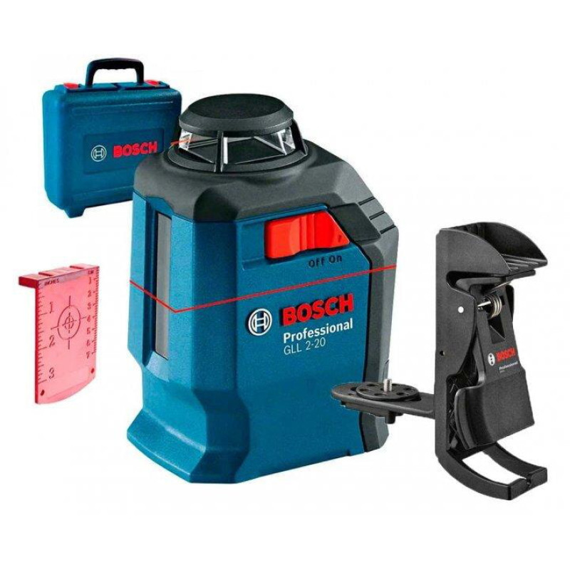 Уровень лазерный (нивелир) Bosch Professional GLL 2-20 с креплением BM3 (0601063J00)