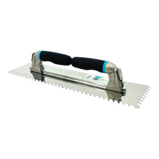 Шпатель зубчатый BIHUI косой зуб с двумя быстросъемными ручками 480х130 мм (PT480SN)