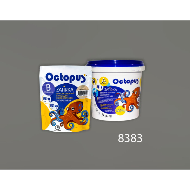 Епоксидна двокомпонентна  фуга Octopus Zatirka колір 8383 1,25 кг (8383-1)