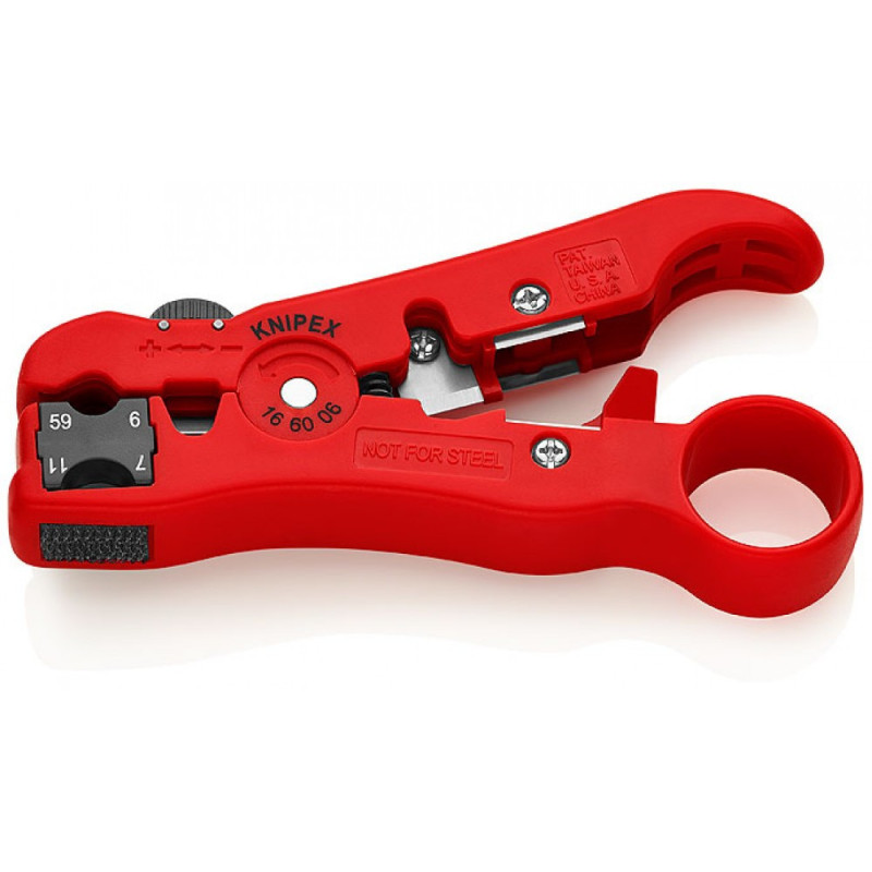 Стрипер (съемник изоляции из коаксиальных кабелей) KNIPEX (16 60 06 SB)