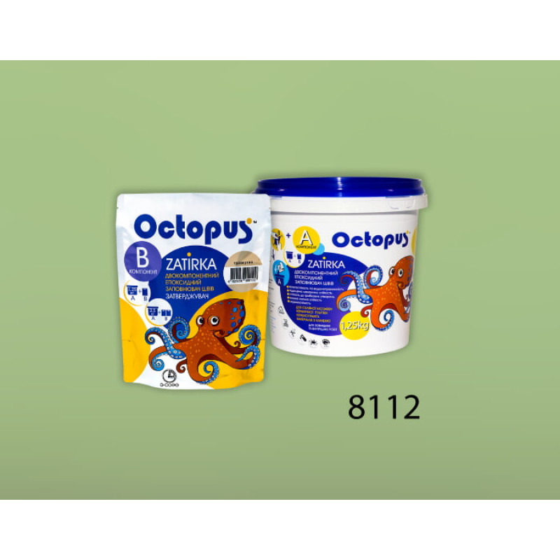 Епоксидна двокомпонентна  фуга Octopus Zatirka колір 8112 1,25 кг (8112-1)