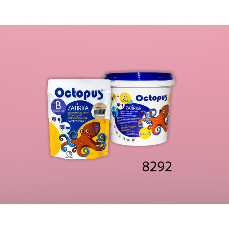 Епоксидна двокомпонентна  фуга Octopus Zatirka колір 8292 1,25 кг (8292-1)