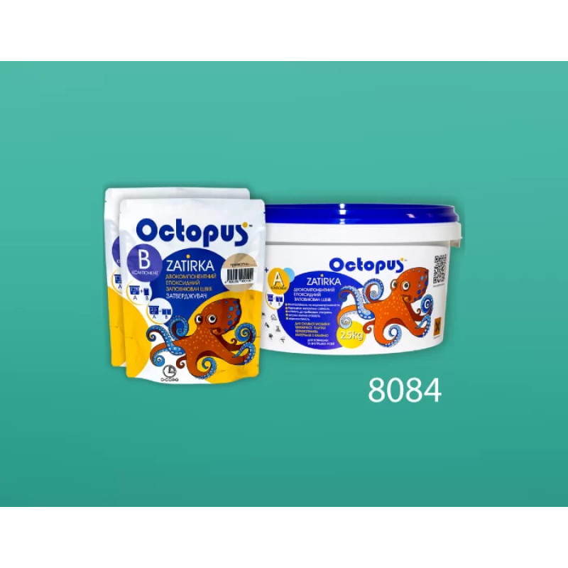 Эпоксидная двухкомпонентная затирка Octopus Zatirka цвет 8084 2,5 кг (8084-2)