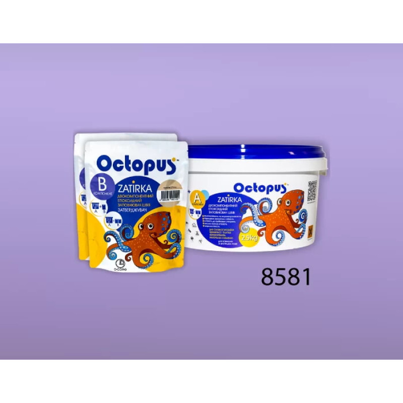 Епоксидна двокомпонентна  фуга Octopus Zatirka колір 8581 2,5 кг (8581-2)