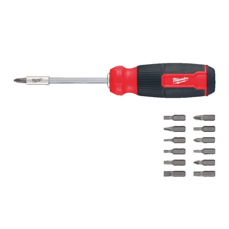 Викрутка зі змінними насадками (бітами) НАБІР — 14 в1 PH/PZ/SL/TX/HEX MILWAUKEE(4932492806)