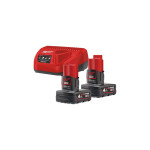 Аккумулятор + З/У (Энергокомплект) M12 NRG-402 (B4 2 шт + З/У С12С) MILWAUKEE (4933459211) – Фото №1