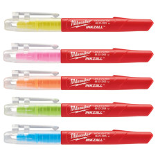 Маркер (текстер) НАБОР — 5 шт (цветные) INKZALL MILWAUKEE (48223206)