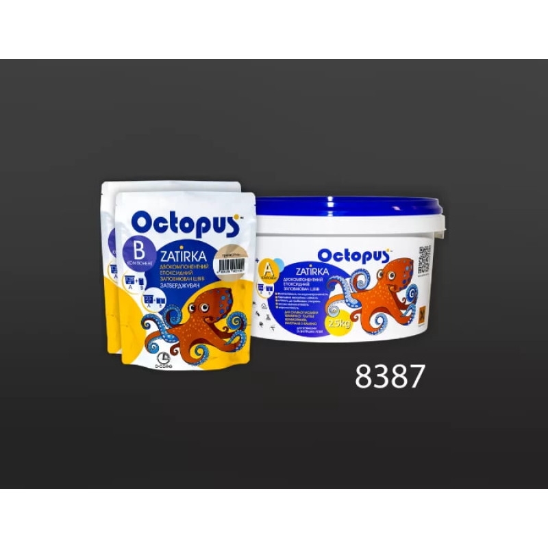Эпоксидная двухкомпонентная затирка Octopus Zatirka цвет 8387 2,5 кг (8387-2)