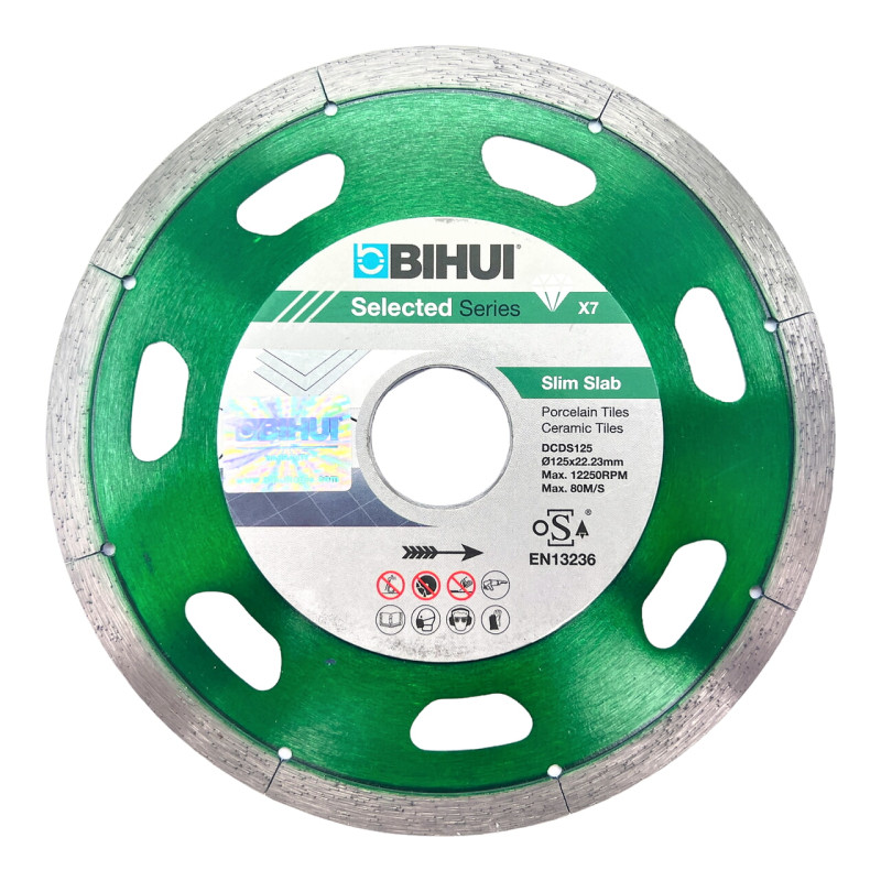 Диск алмазный Ø 125 мм для керамогранита и керамики BIHUI B-SLIM (DCDS125)