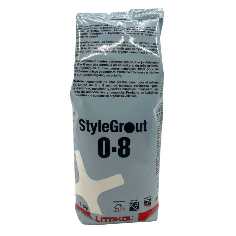 Фуга цементна StyleGrout 0-8 (Ivory 2) 3 кг (SG08IVR20063)