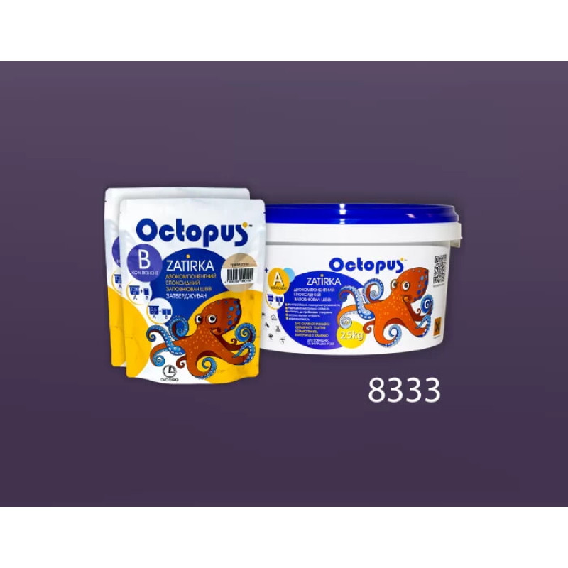 Эпоксидная двухкомпонентная затирка Octopus Zatirka цвет 8333 2,5 кг (8333-2)