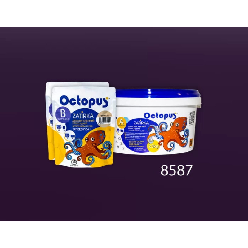 Епоксидна двокомпонентна  фуга Octopus Zatirka колір 8587 2,5 кг (8587-2)