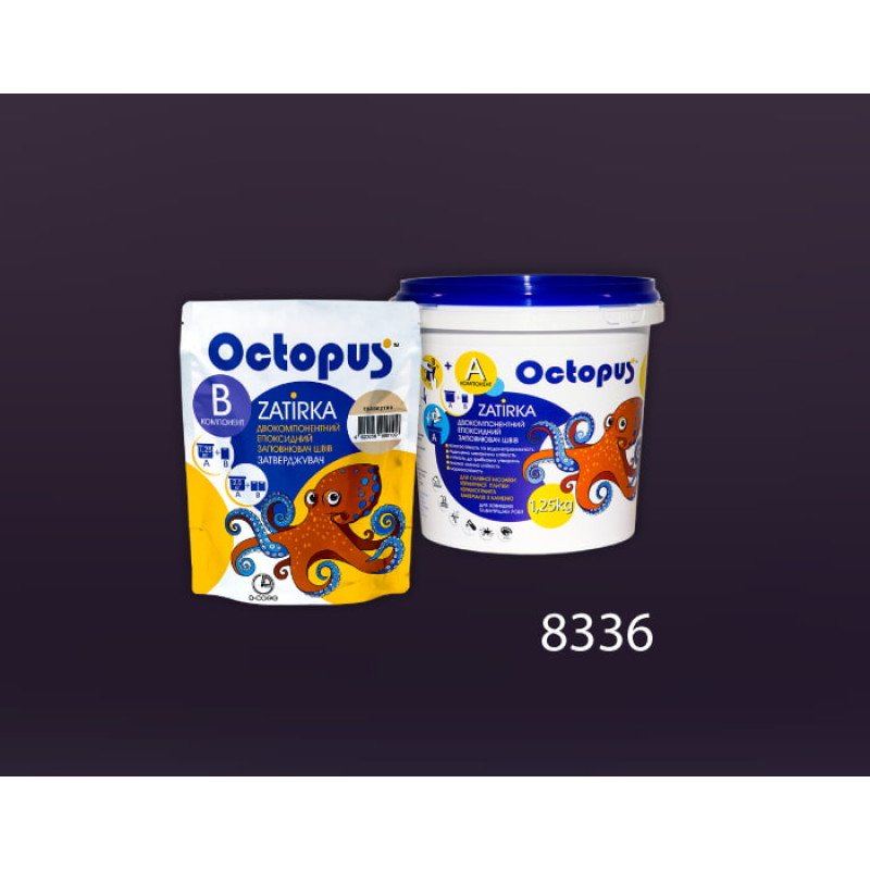 Эпоксидная двухкомпонентная затирка Octopus Zatirka цвет 8436 1,25 кг (8436-1)