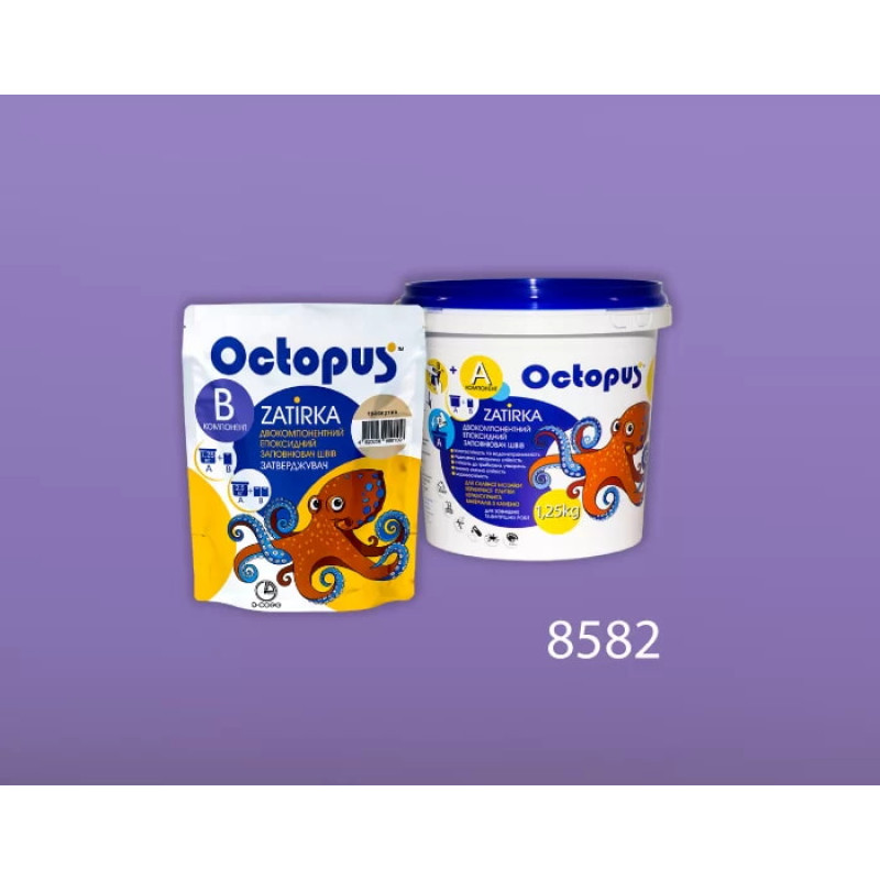 Епоксидна двокомпонентна  фуга Octopus Zatirka колір 8582 1,25 кг (8582-1)