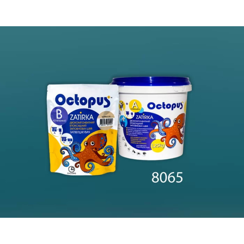 Епоксидна двокомпонентна  фуга Octopus Zatirka колір 8065 1,25 кг (8065-1)