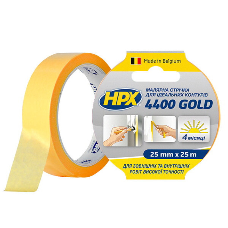 Малярна стрічка (скотч) HPX 4400 25 мм х 25 м (FP2525)