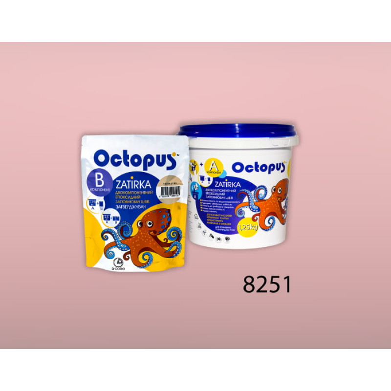Епоксидна двокомпонентна  фуга Octopus Zatirka колір 8251 1,25 кг (8251-1)
