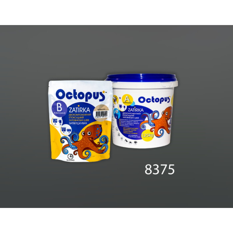 Епоксидна двокомпонентна  фуга Octopus Zatirka колір 8375 1,25 кг (8375-1)