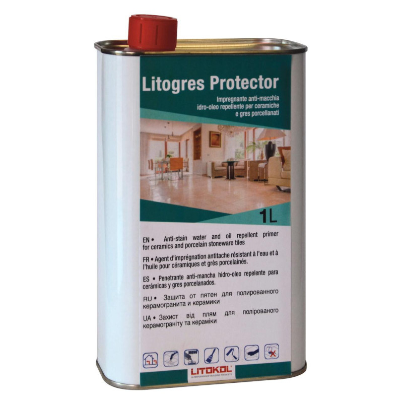Просочувач захисний для полірованого керамограніту Litokol LITOGRES PROTECTOR 1 л (LTGPRT0121)