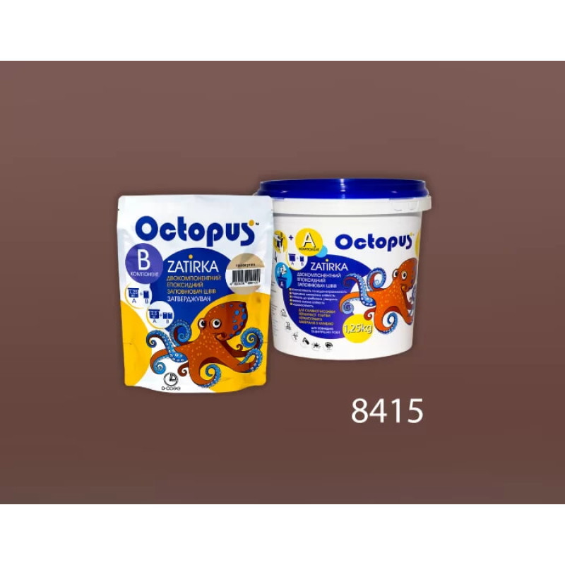Эпоксидная двухкомпонентная затирка Octopus Zatirka цвет 8415 1,25 кг (8415-1)