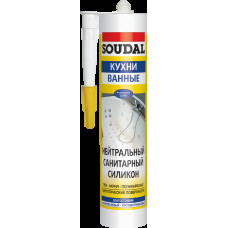 Герметик силиконовый Soudal белый 280 мл (000020000000022001)