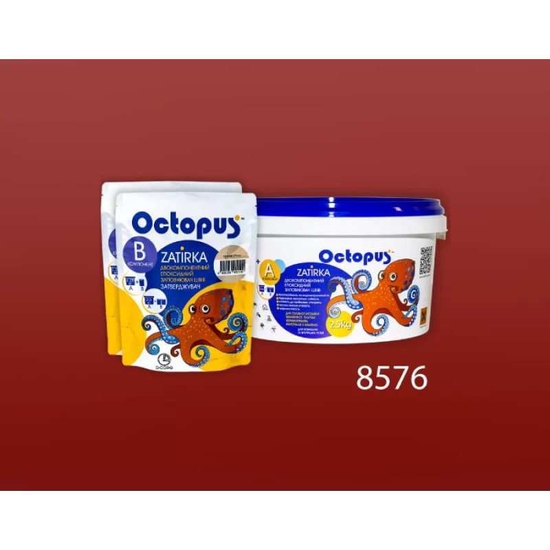 Эпоксидная двухкомпонентная затирка Octopus Zatirka цвет 8576 2,5 кг (8576-2)