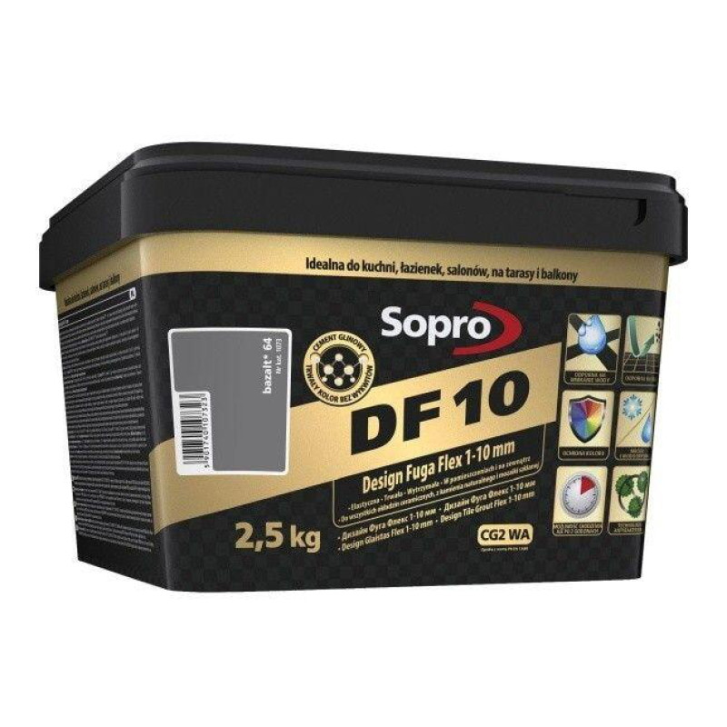 Фуга для швів Sopro DF 10 1073 базальт №64 2,5 кг (1073/2,5)