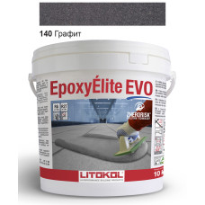 Эпоксидная затирка Litokol Epoxyelite EVO c.140 двухкомпонентная чёрный графит 10 кг (EEEVONGR0010)