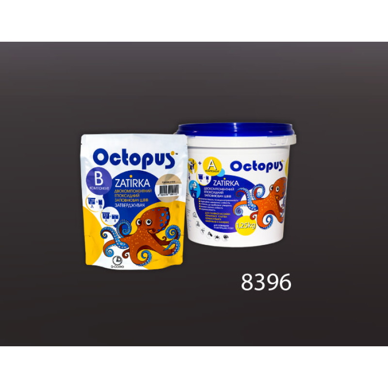 Епоксидна двокомпонентна  фуга Octopus Zatirka колір 8396 1,25 кг (8396-1)
