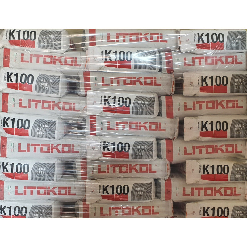 Клей на цементной основе Litokol HYPERFLEX K100 20 кг C2TES2, серый (K100G0020)