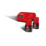 Аккумулятор + З/У (энергокомплект) M12 NRG-302 (B3 2 шт + з/у С12С) MILWAUKEE (4933451902) – Фото №3