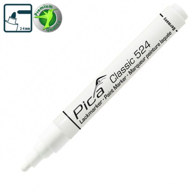 Маркер водяной промышленный Pica Classic 524/52 Industry Paint Marker белый (524/52)