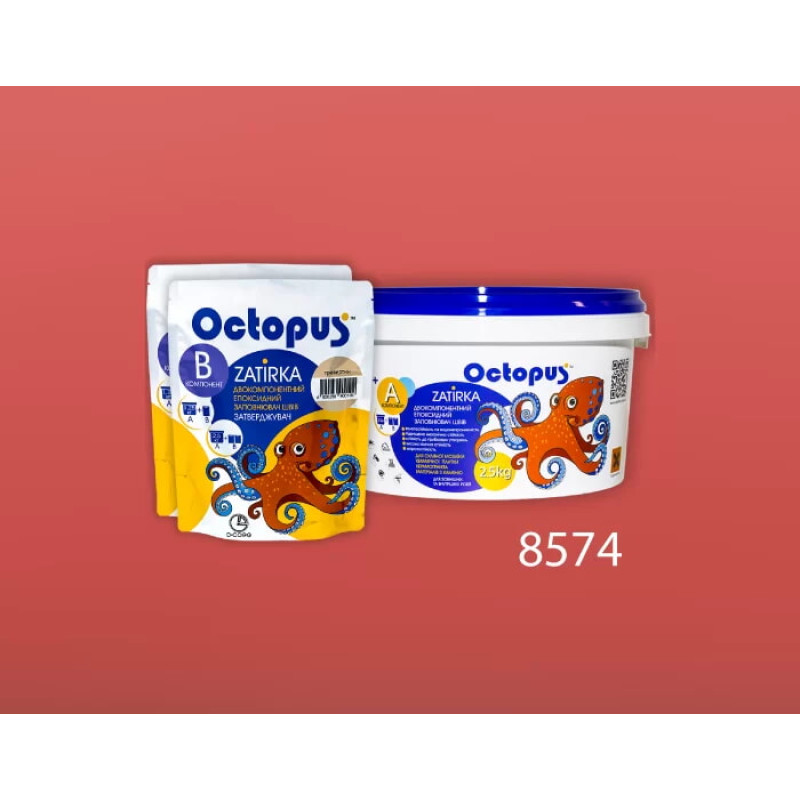 Епоксидна двокомпонентна  фуга Octopus Zatirka колір 8574 2,5 кг (8574-2)