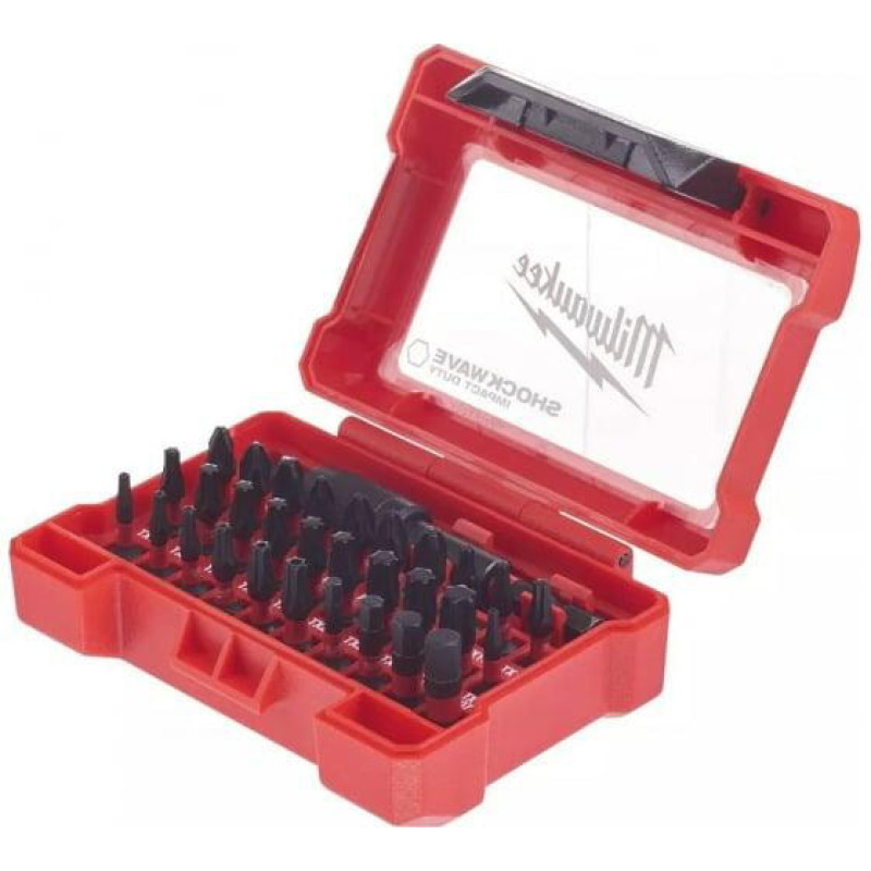 Биты НАБОР — 32 предмета Shockwave Impact Duty bit 32 предмета MILWAUKEE (4932464240)