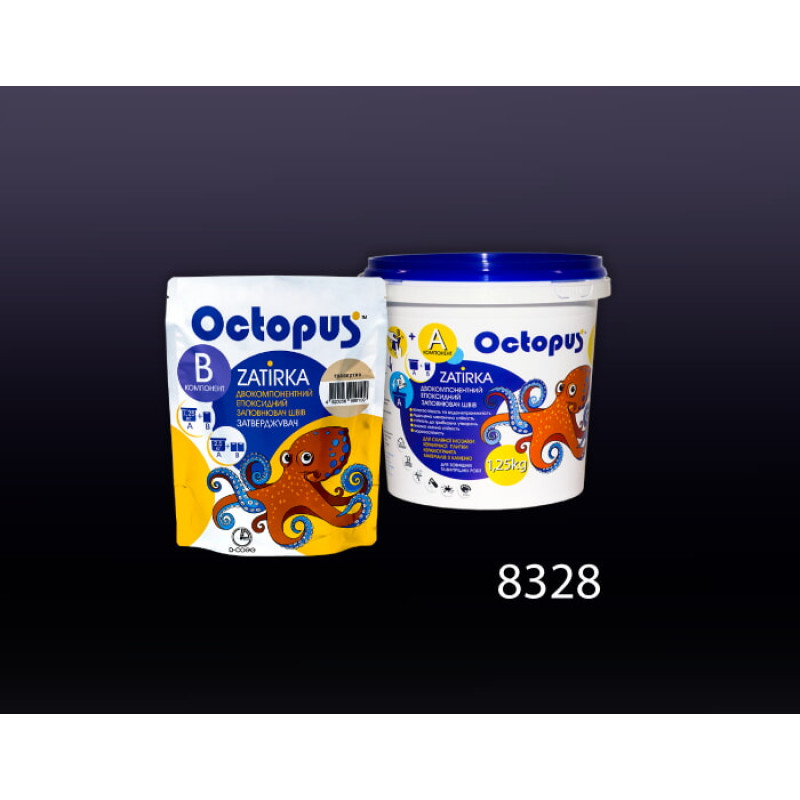 Епоксидна двокомпонентна  фуга Octopus Zatirka колір 8328 1,25 кг (8328-1)