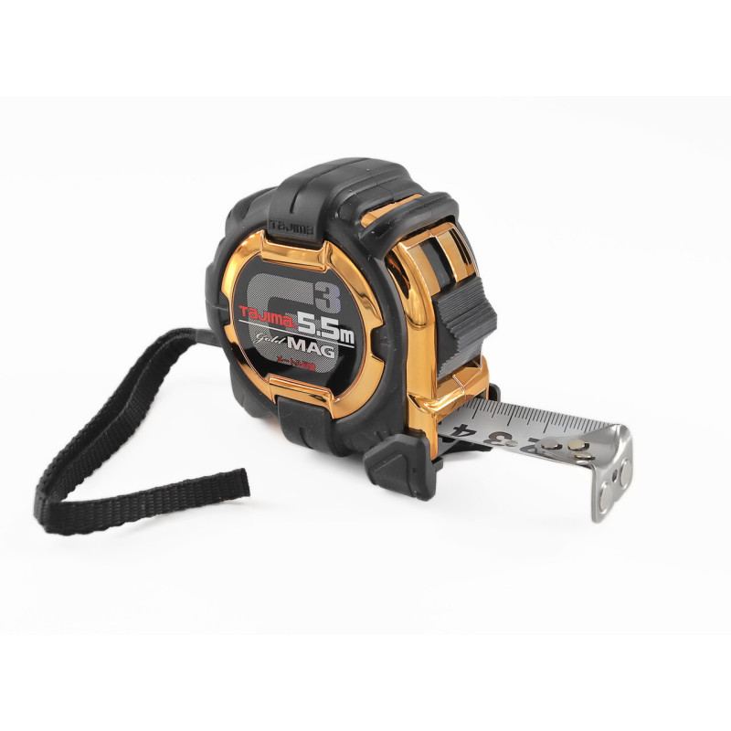 Рулетка строительная TAJIMA G3 LOCK G3GL25-55BL ударопрочная магнитная 25 мм х 5,5 м (1001-1882)